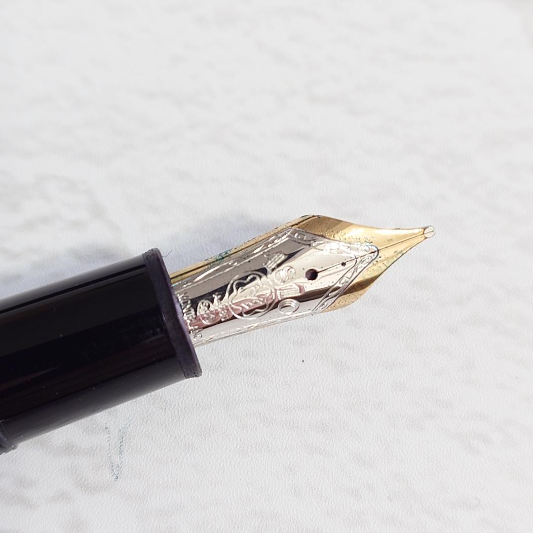 美品 モンブラン マイスターシュテュックプラチナコーティング ル・グラン万年筆