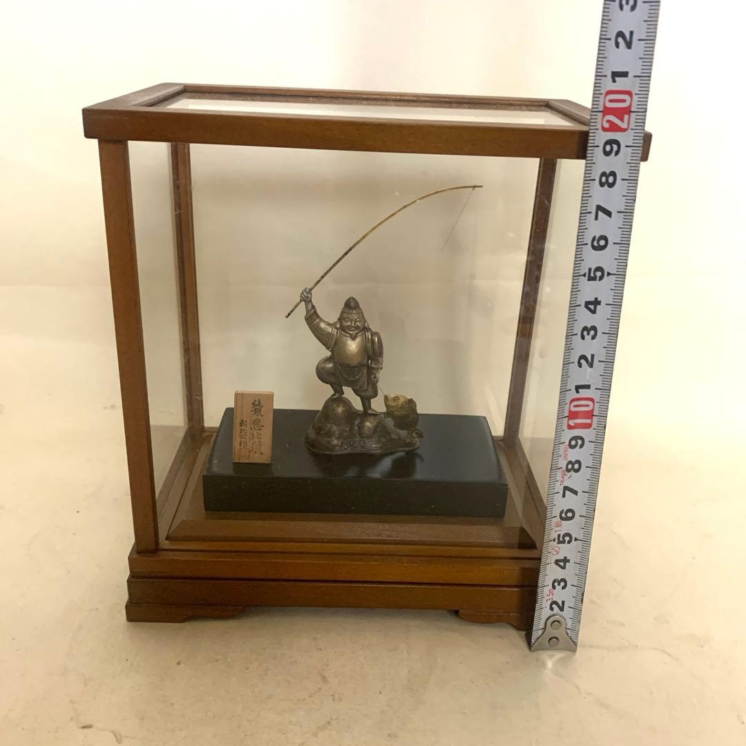 純銀　恵比寿様　置物　銀製　武比古