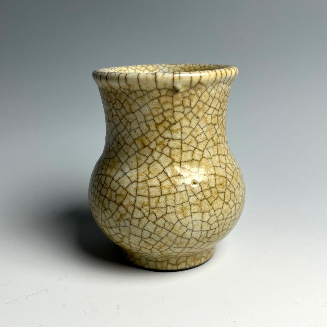 哥窯瓶 中国古玩 中国美術 旧家蔵出 A933