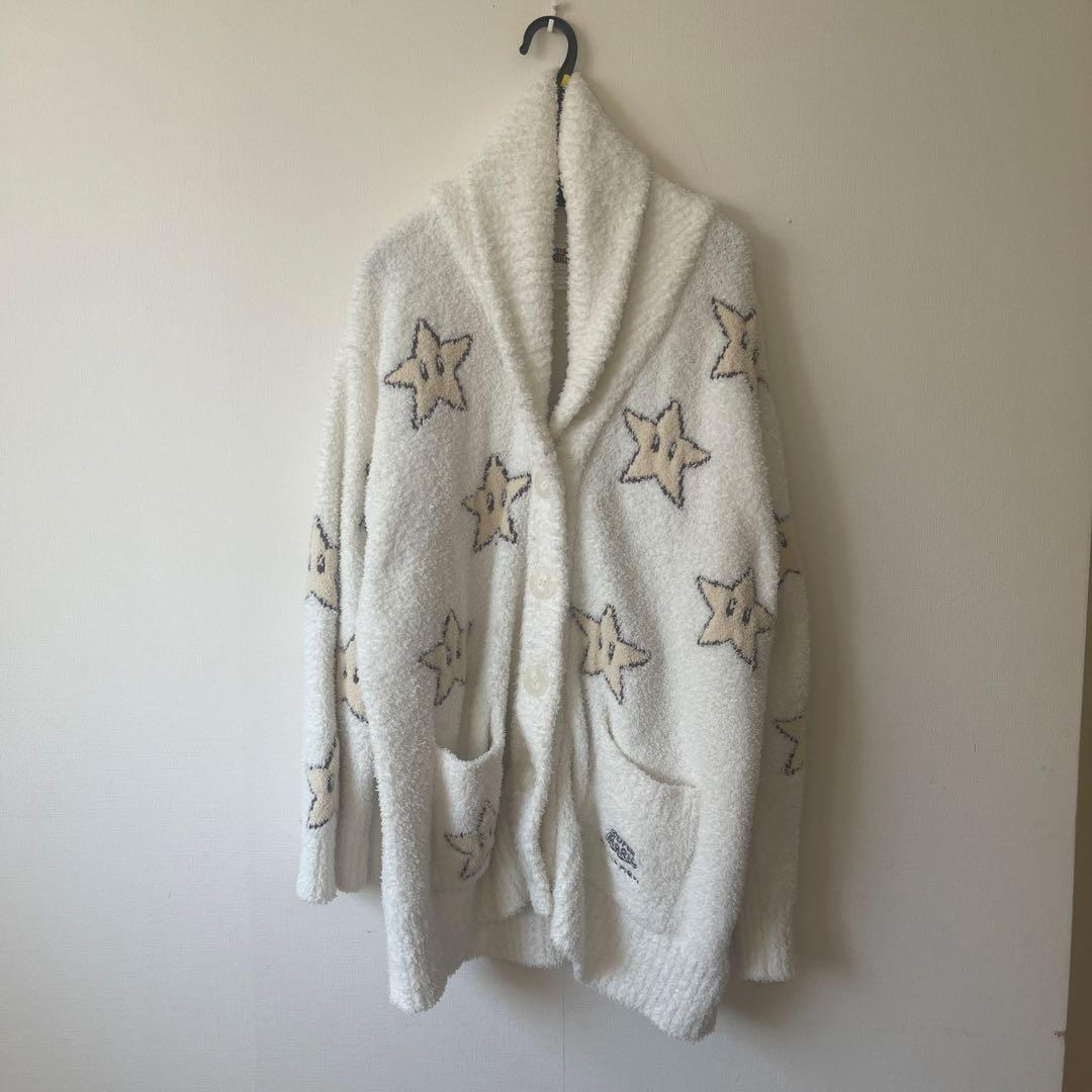 ジェラートピケ スーパーマリオ　コラボ　スター　カーディガン