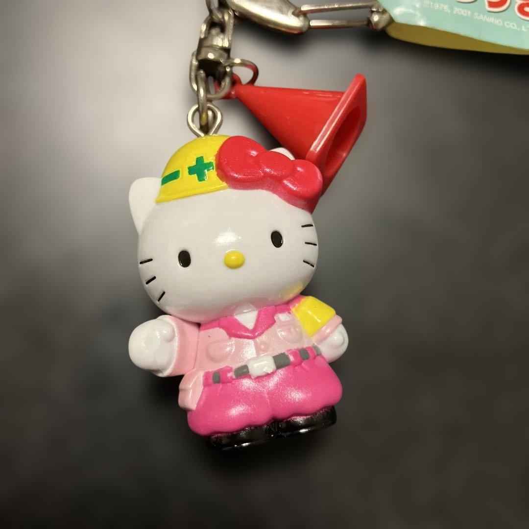 安全第一　レトロ　キティ　キーホルダー