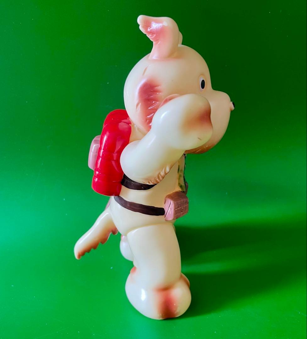 【珍品】当時物　マルザン　のらくろモール中隊長ソフビ　1969年　田川水泡