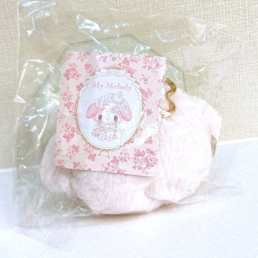サンリオ マイメロディ 白いちごのティータイム フェイス型ポーチ
