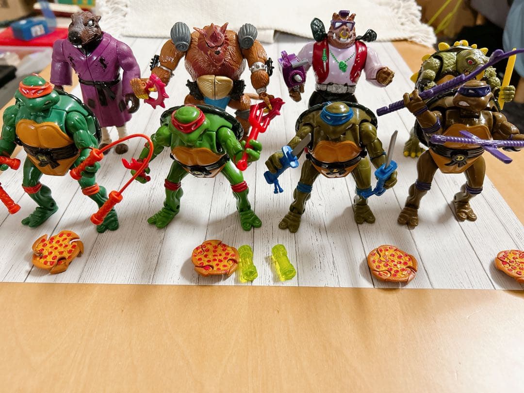 ミュータント・タートルズ アクション　フィギュア 8体セット ティーンエイジ・ミュータント・ニンジャ・タートルズ TMNT wave 8