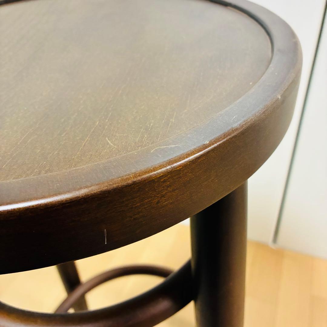 美品　最終価格　秋田木工　ベントウッド　カウンターチェア　曲げ木　ウォールナット