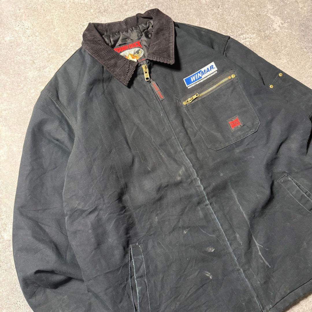 TOUGH DUCK タフダック 襟コーズ ダックジャケット XL ブラック