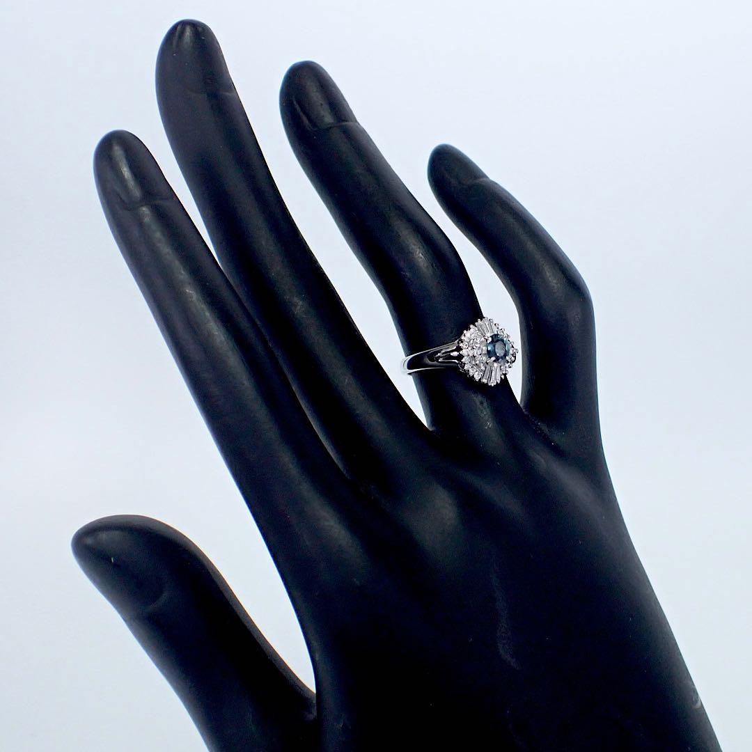 三越 極上アレキサンドライト0.31ct ダイヤ0.30ct Pt900 リング