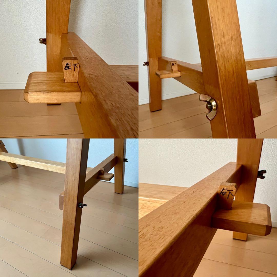 【整経台】東京手織機　整経台F-1号 +大管30本立て付き　中古　織物道具