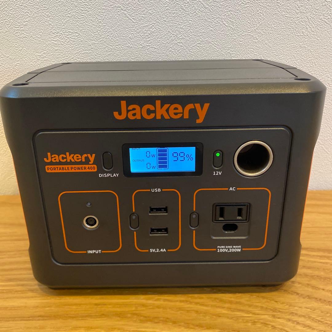 クロ⭐︎早いもの勝ちJackeryポータブル電源 400（403Wh/200 PTB041 Jackery ポータブル電源 400(容量403Wh/定格出力200W) 1台