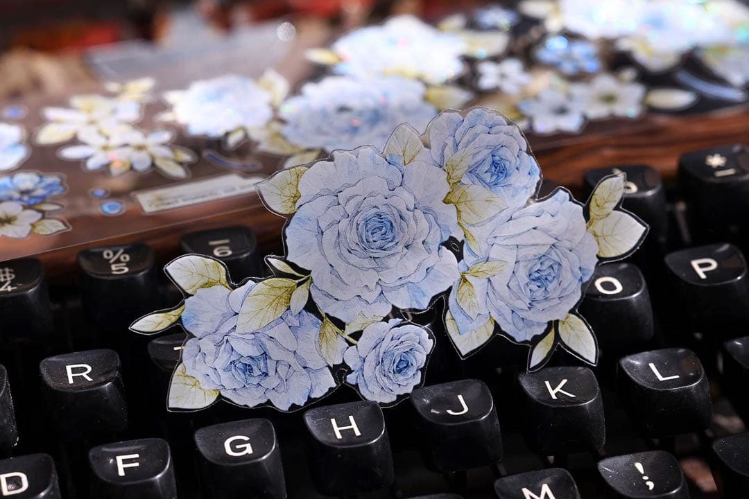 ⭐️SALE⭐️小白家文創《涧石蓝》海外マスキングテープ マステ 【2742】