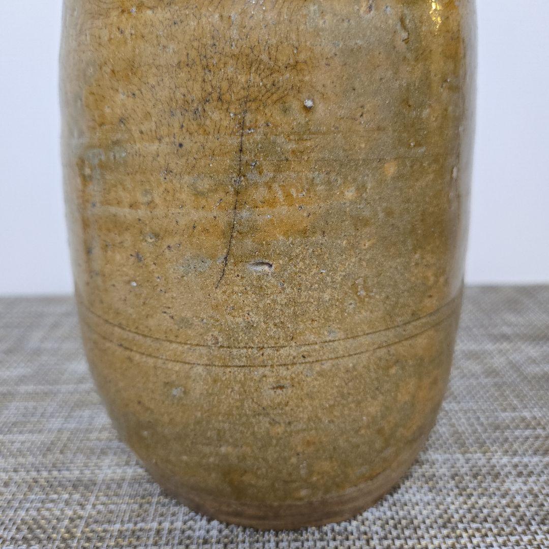 徳利または花瓶　瀬戸焼　黄瀬戸　アンティーク