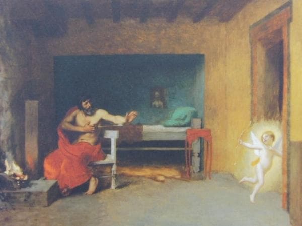 Jean-Leon Gerome、Anacreon: Cupidon s'enf