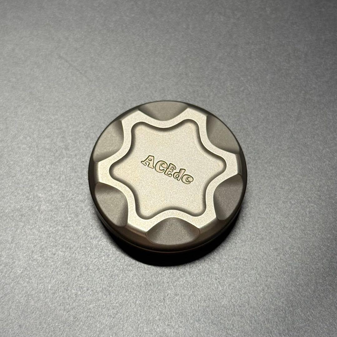「正規品」ACEdc MILK CAP フィジェットトイ　Ti製　絶版　EDC