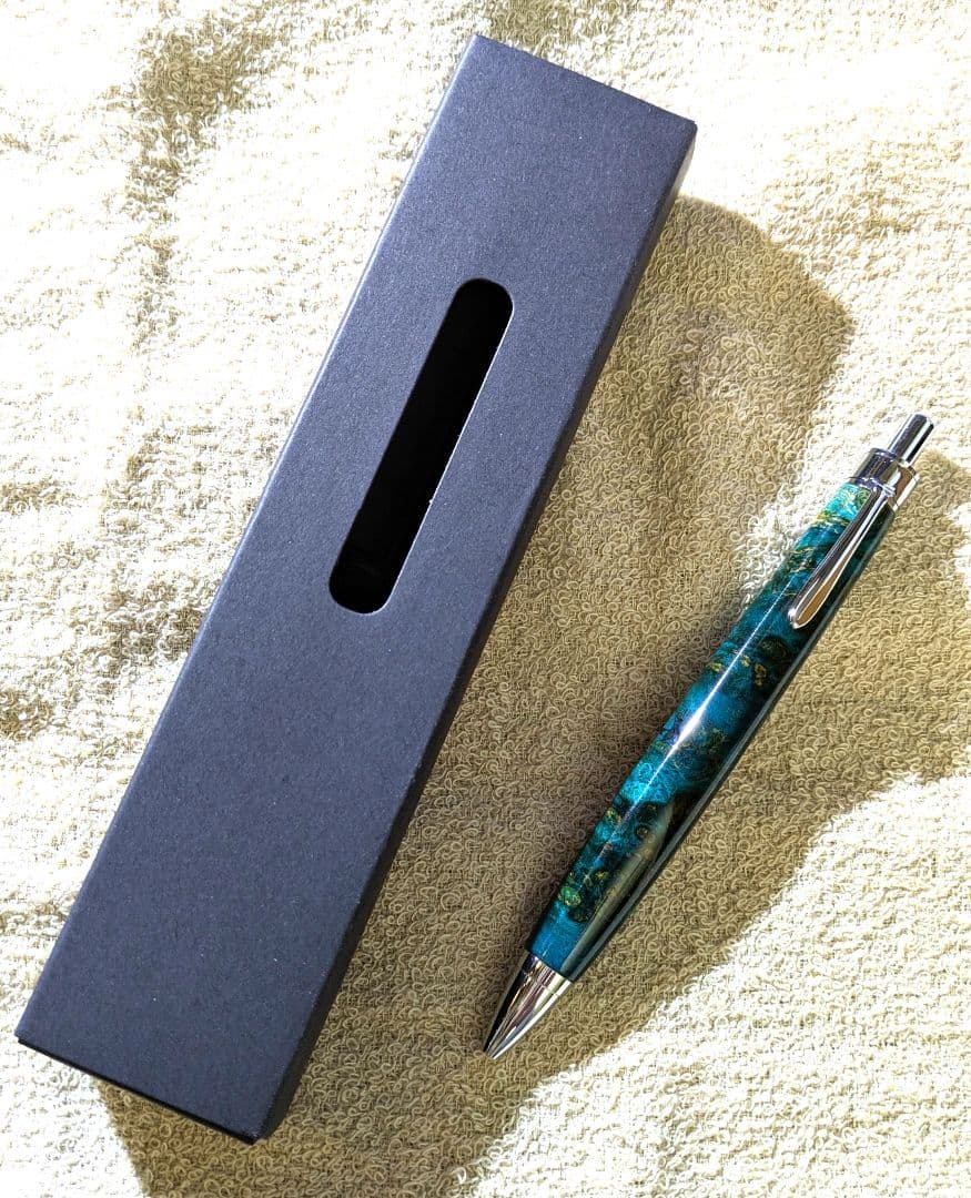 木軸ペン 花梨瘤杢 スタビライズドウッド ボールペン／シャープペン