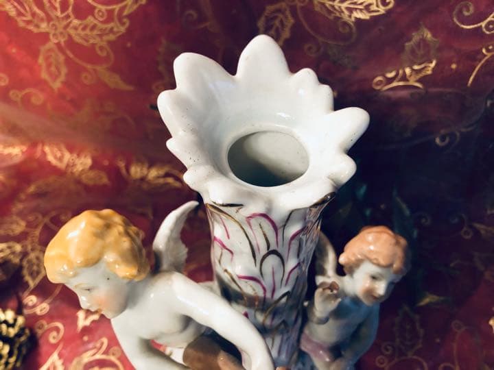 ☆X´mas ヘレンド☆エンジェル天使のキャンドルスタンド☆透かし