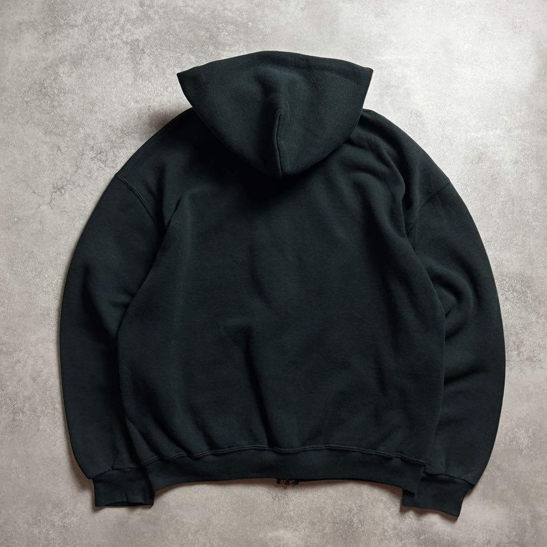 00s~ RUSSELL ATHLETIC ブラック スウェット ジップパーカー