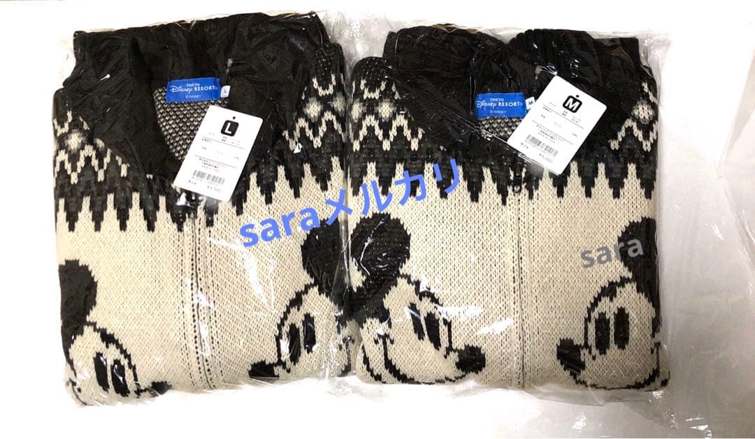 新品未開封★セーター ユニセックス　ミッキー　ＭＬ セット　ディズニーリゾート