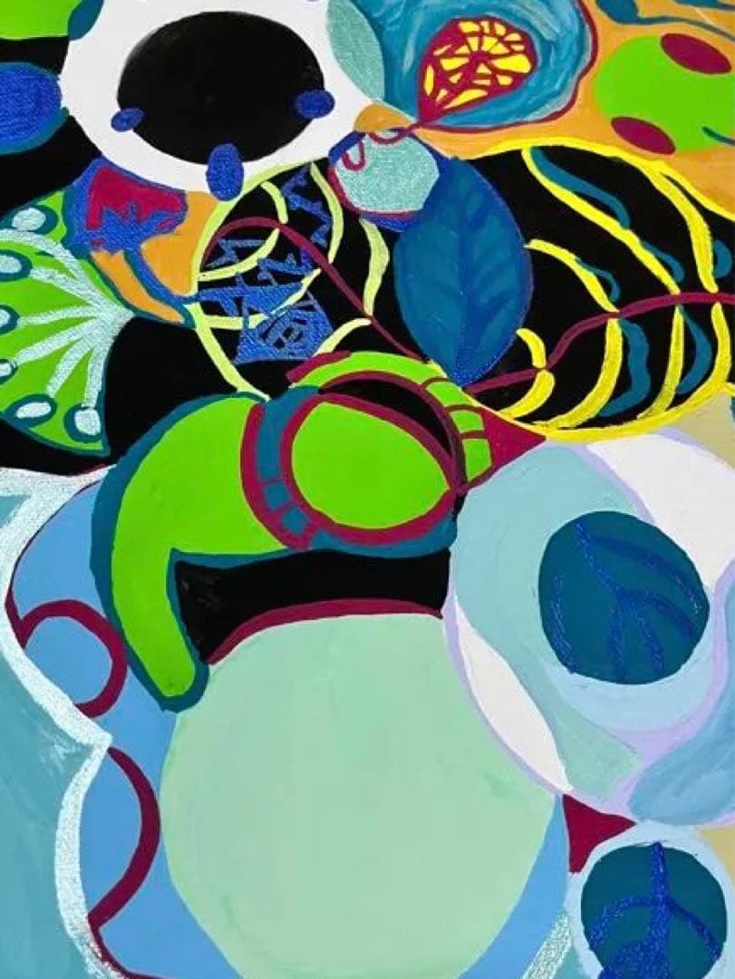 絵画　ANNA．Ｋ　冬　蝶　輪