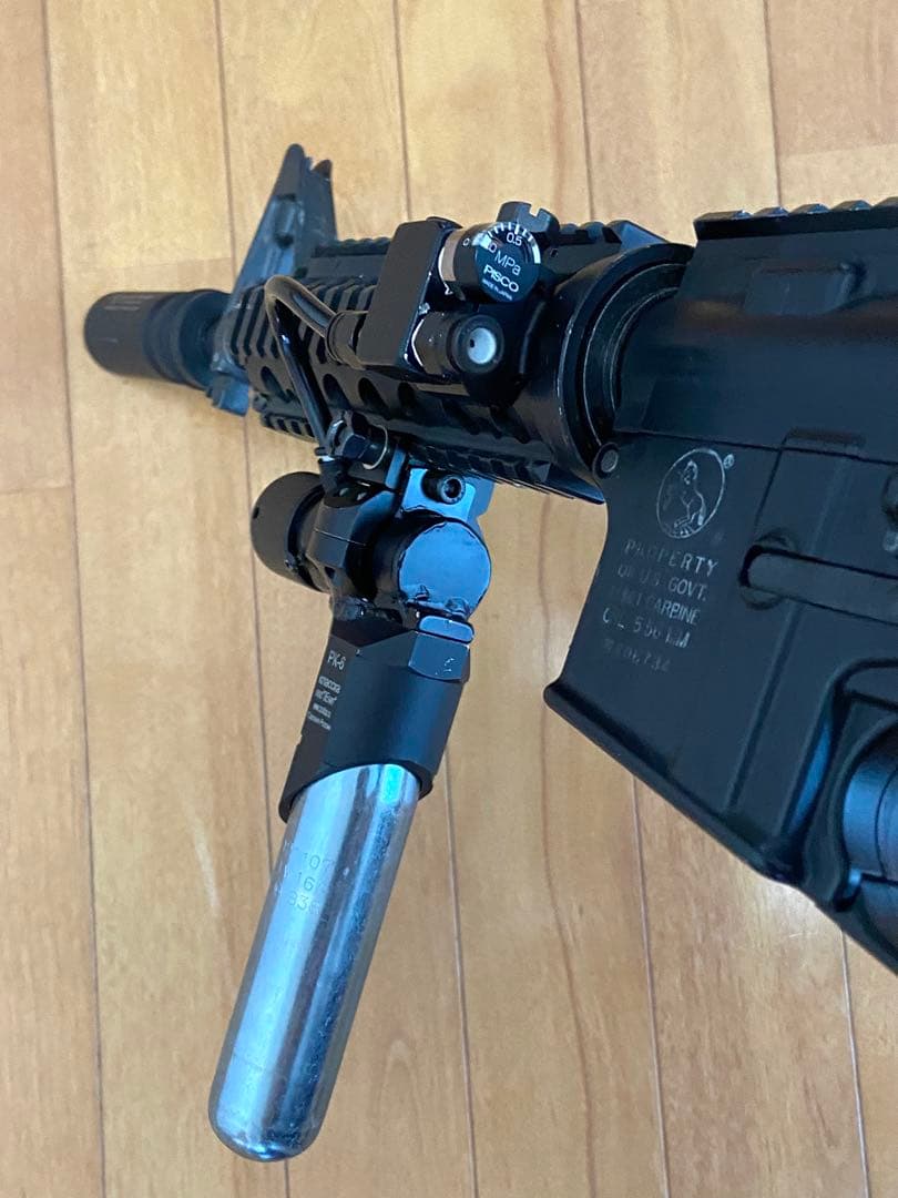 CO2レギュレータ フォアグリップタイプ 38g メーター付き外部ソース