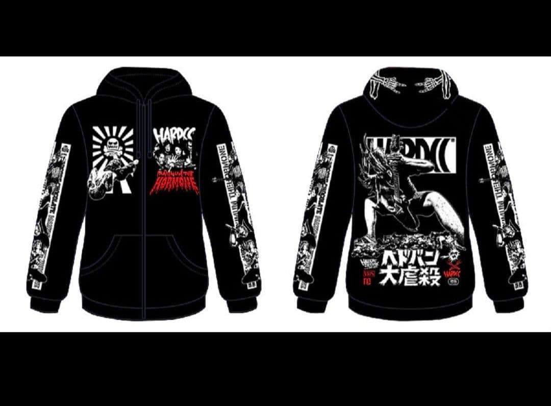 マキシマムザホルモン×コアチョココラボ ジップパーカー サイズXXL