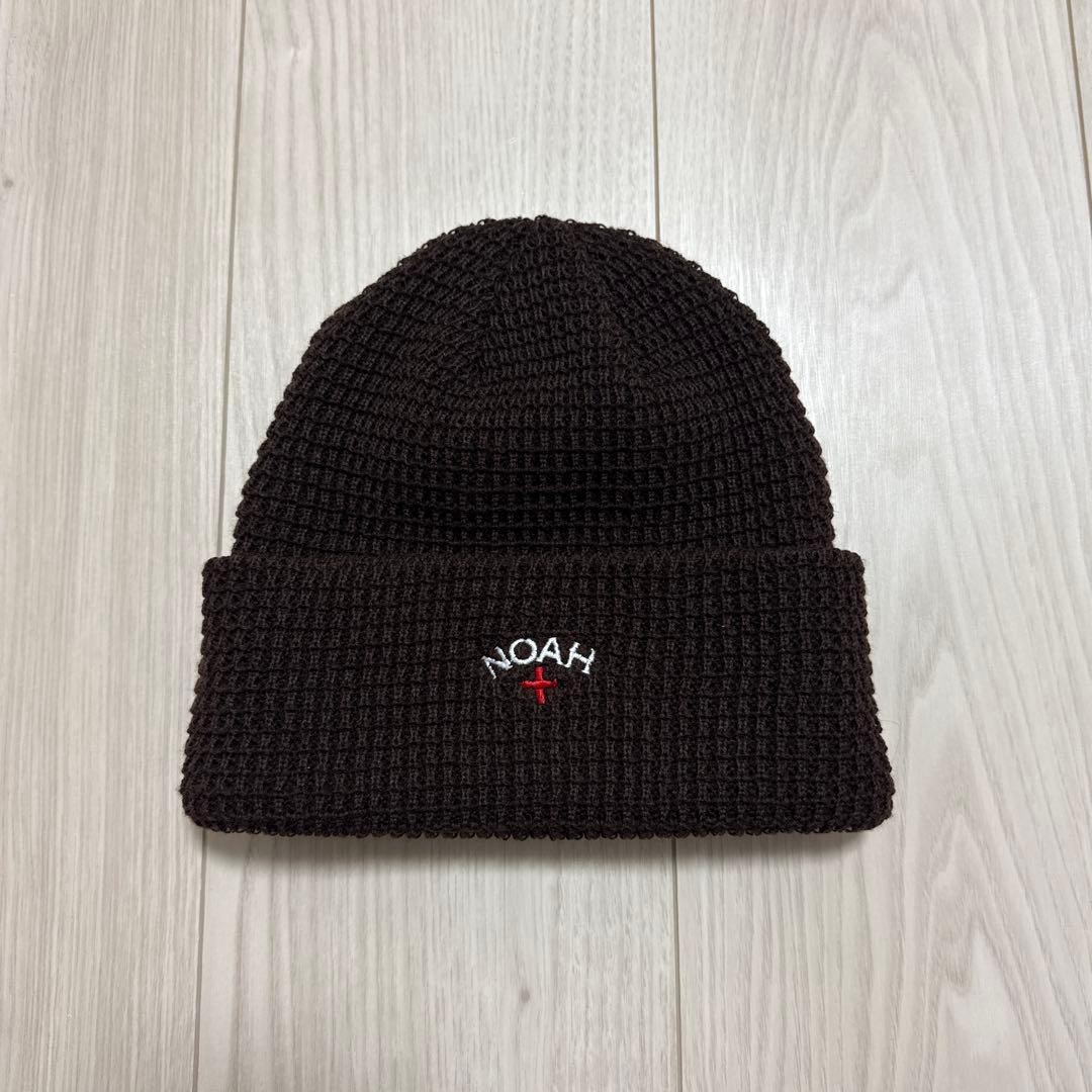 SIIILON 花柄刺繍 ニット帽 パープル