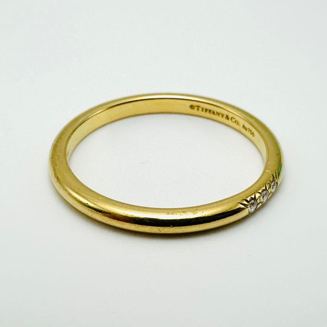 Tiffany フォーエバー　ウェディング　バンドリング　16号　Au750