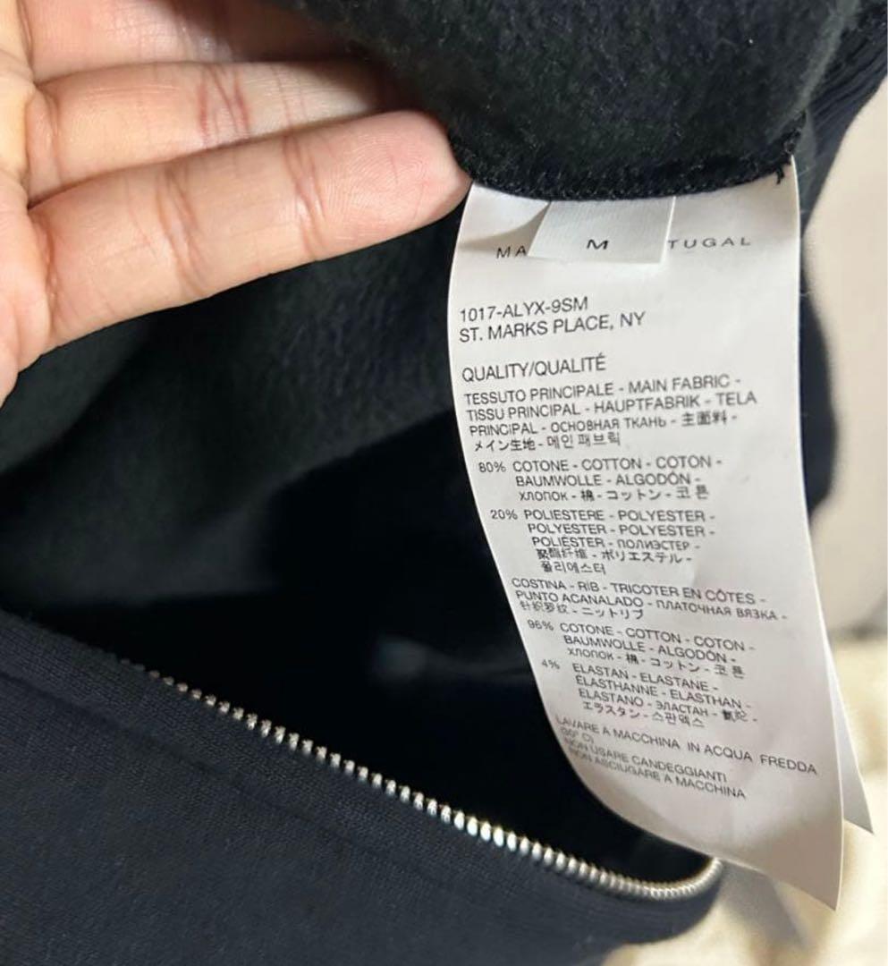 トップス ALYX LIGHTERCAP HOOD ZIP SWEATSHIRT M