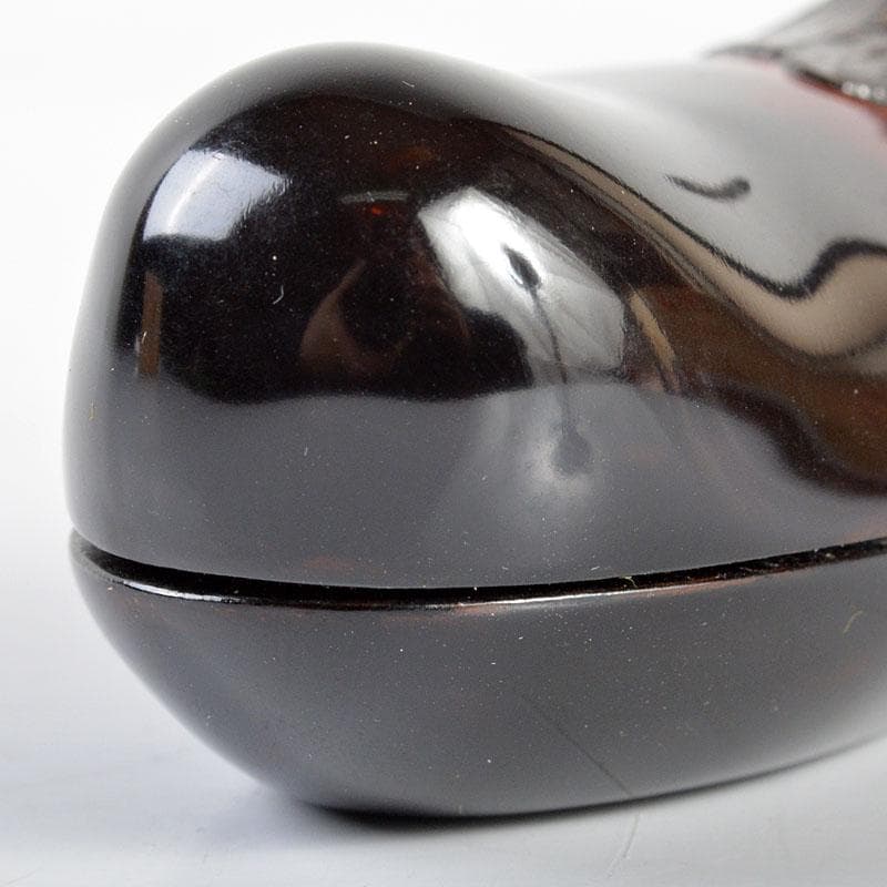 茶道具　輪島塗　川岸充雅作　乾漆手造り　茄子香合　共箱　M　R4473