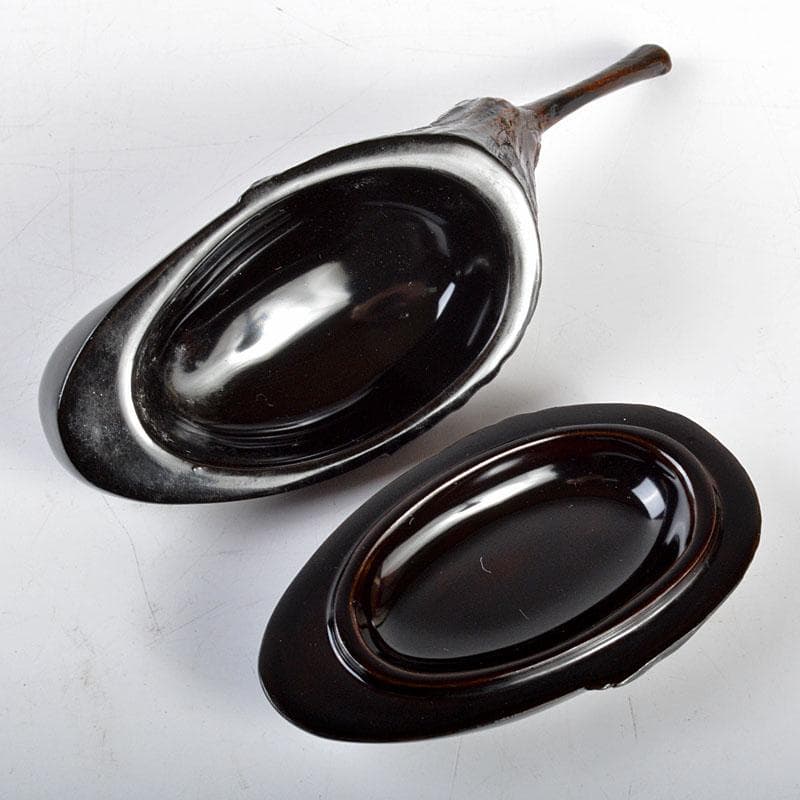 茶道具　輪島塗　川岸充雅作　乾漆手造り　茄子香合　共箱　M　R4473