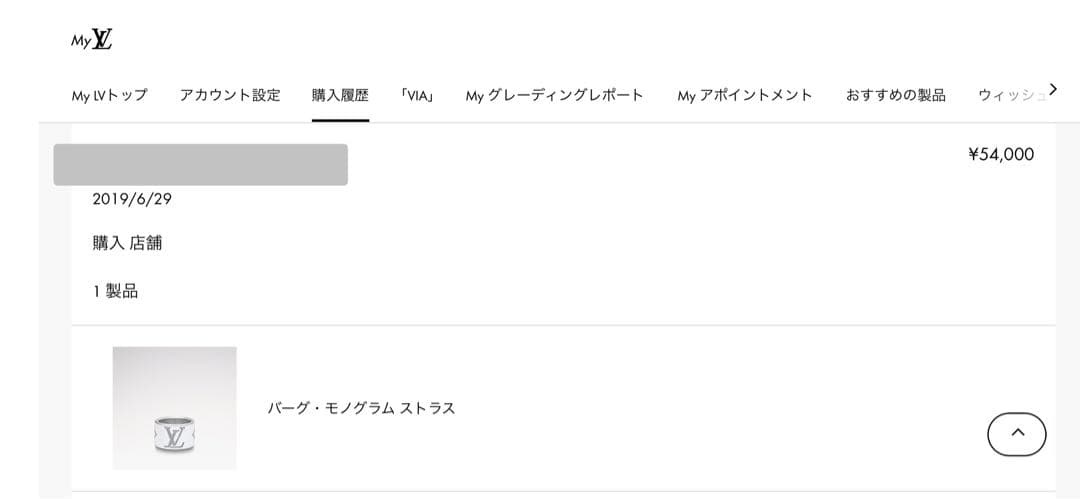 Louis Vuitton ロゴリング