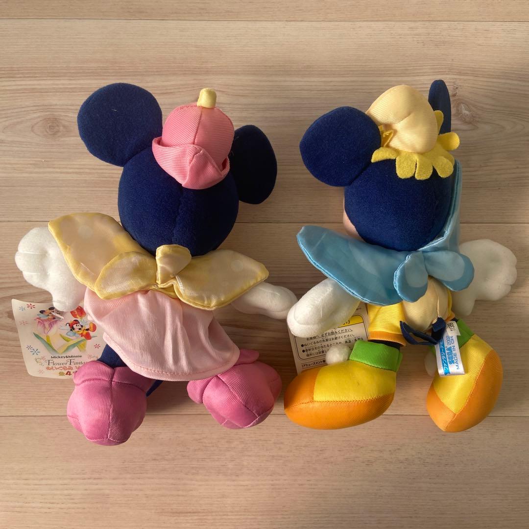 ディズニー　SEGA ミッキー ミニー　ぬいぐるみ　平成レトロ　非売品　蝶　希少