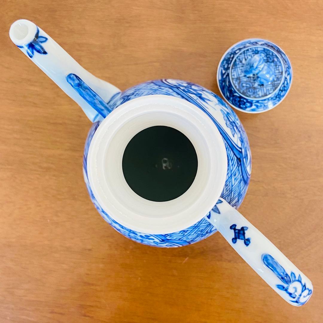 煎茶道具 盛盞瓶 染付 高野昭阿弥 共箱 茶器 水注 水差し