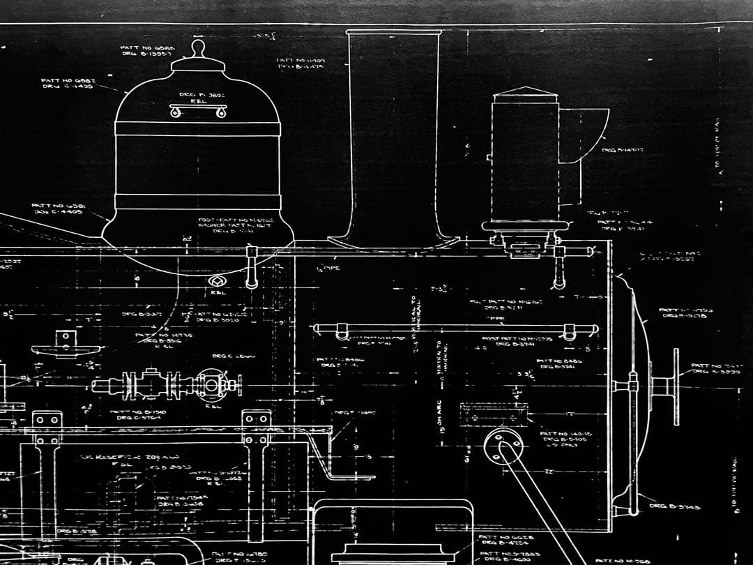 機関車図面大判サイズ#2A5a 0-4-0 SWITCHER18sheets