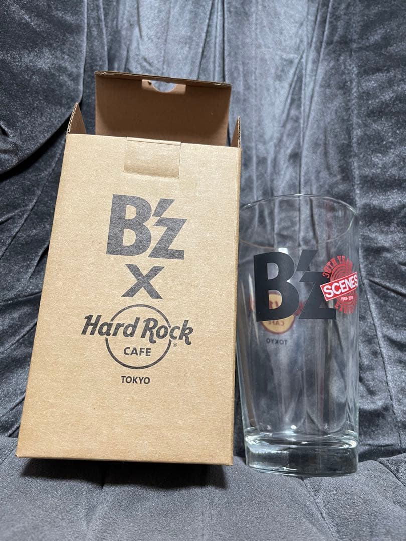 B'z☆エキシビジョン☆ハードロックカフェコラボ限定☆パイングラス 購入 B'z☆エキシビジョン☆ハードロックカフェコラボ限定☆パイン