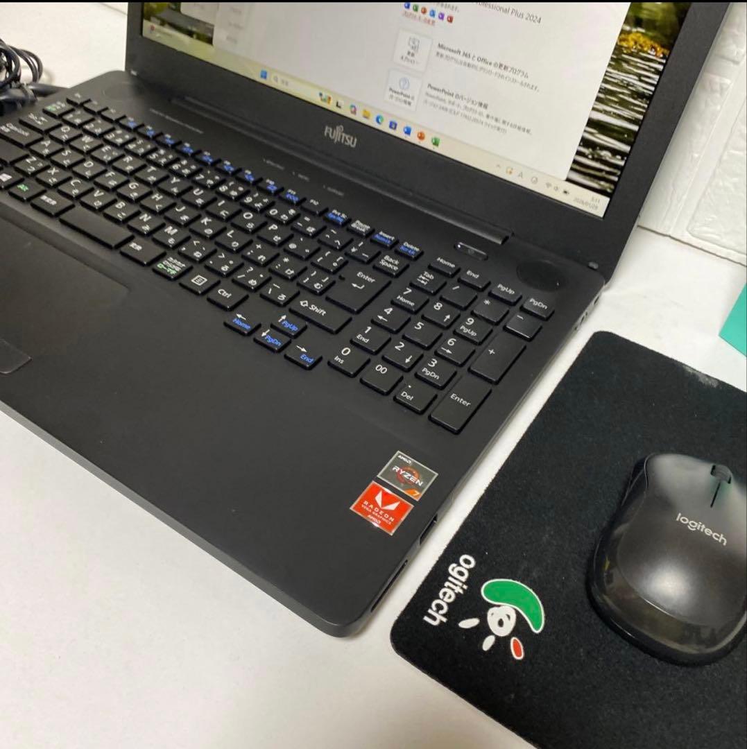 Windows11 オフィス付きRYZEN7 SSD256GB 富士通ノートPC - メルカリ