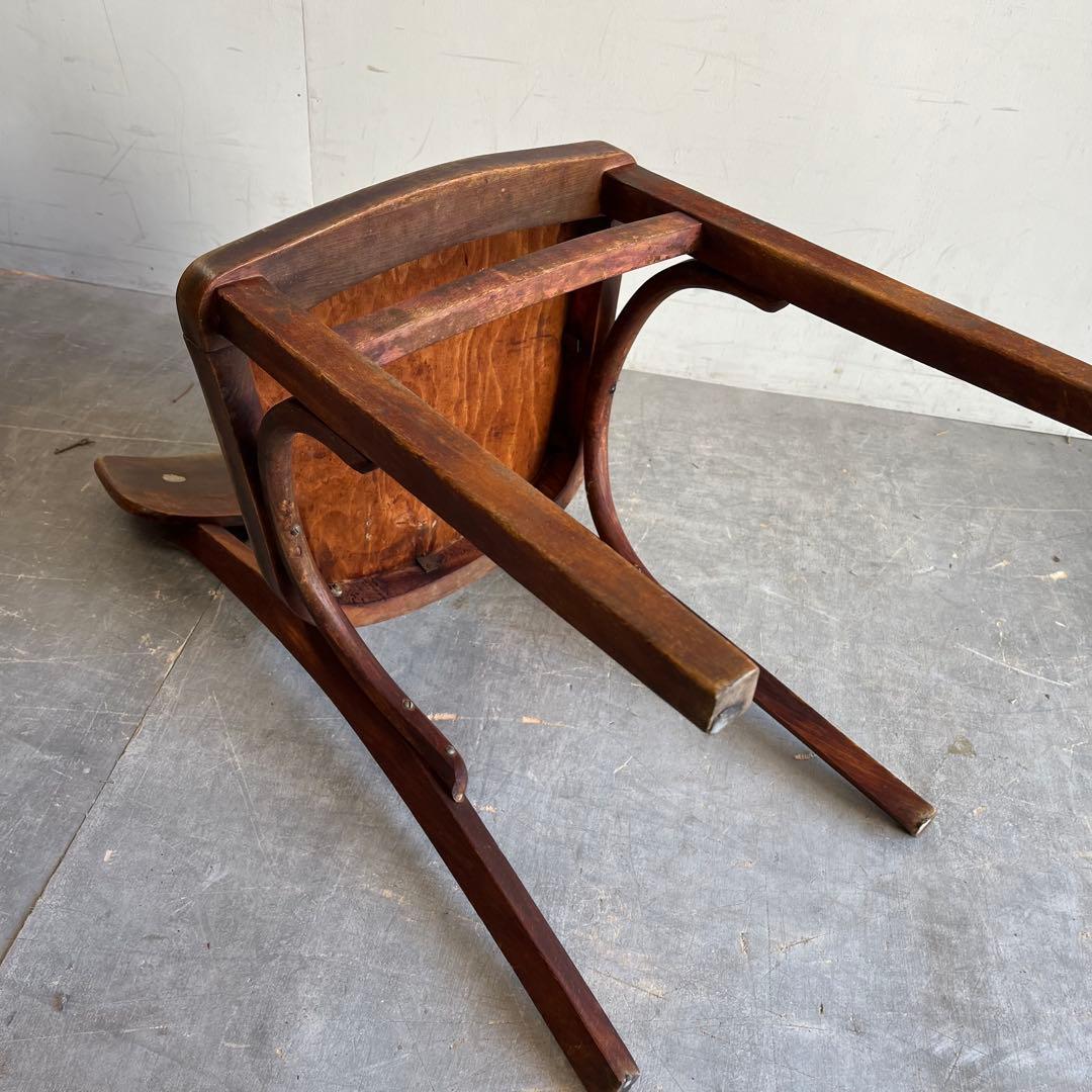 アンティーク 椅子 チェア スツール 置き台 飾り台 レトロ シャビー ②