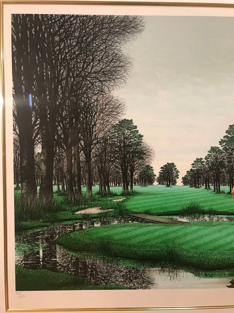 ロビーさま専用デペルト「ゴルフ場・リッチフィールドゴルフクラブ」リトグラフ２作品