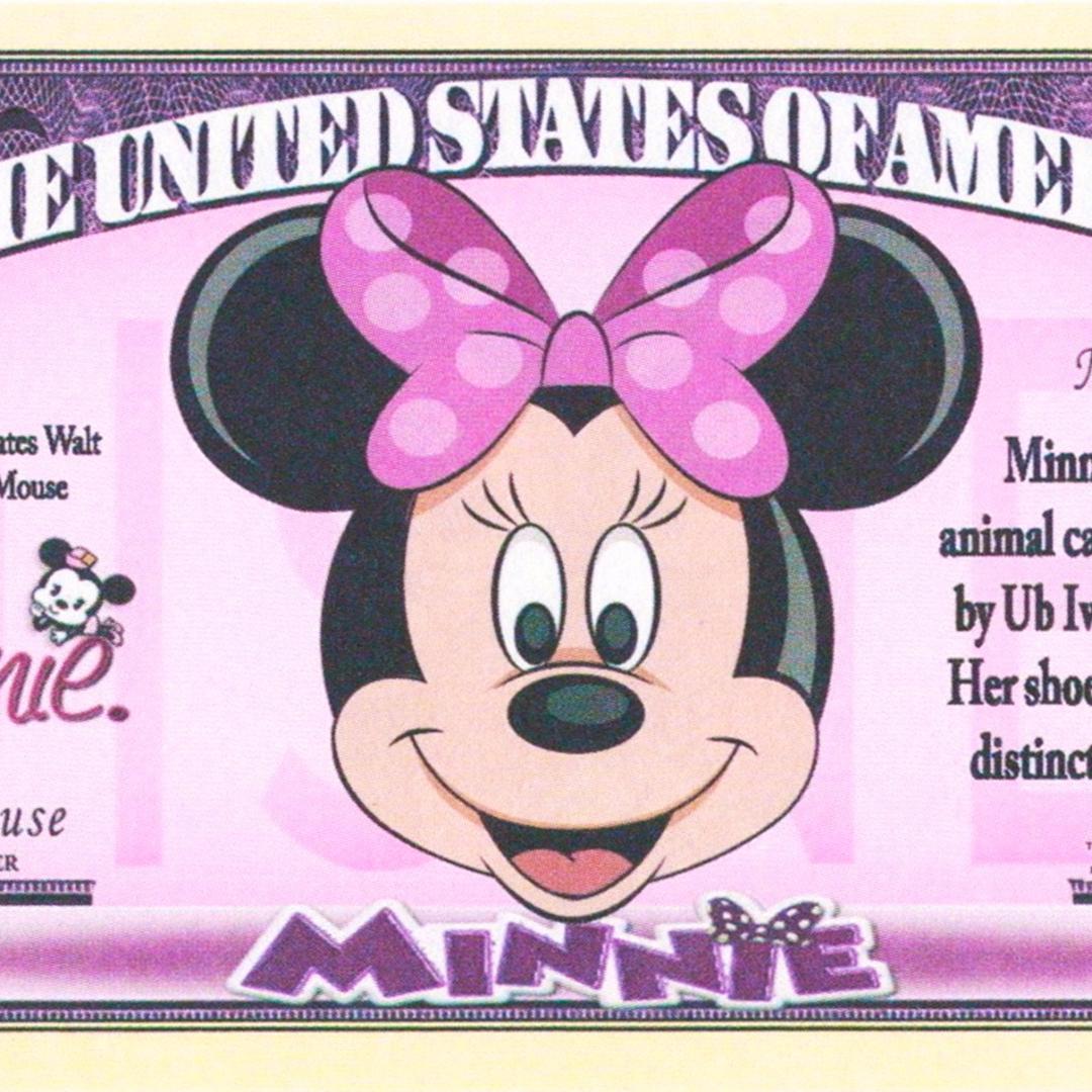 【ディズニー】ミニーマウス　ノベルティ　ドル紙幣