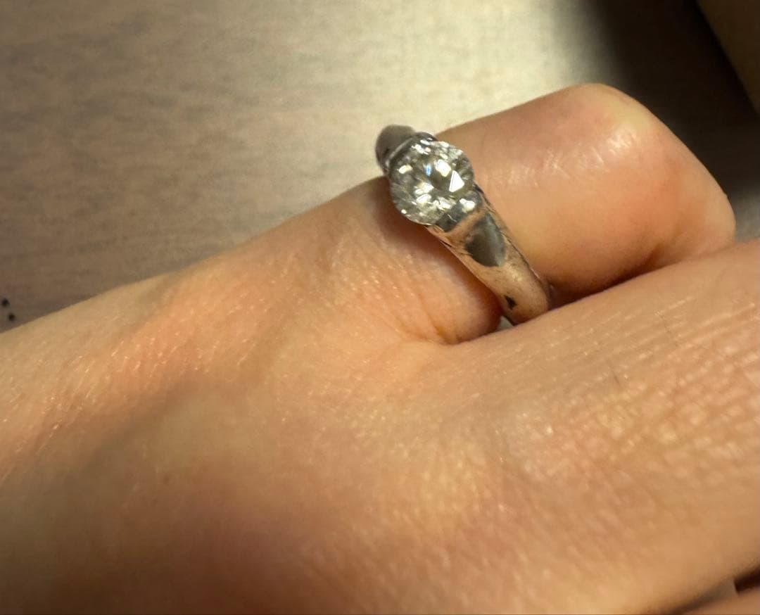 【匿名配送】イーエム★ジルコニア★シルバー★ピンキーリング★１号★e.m.