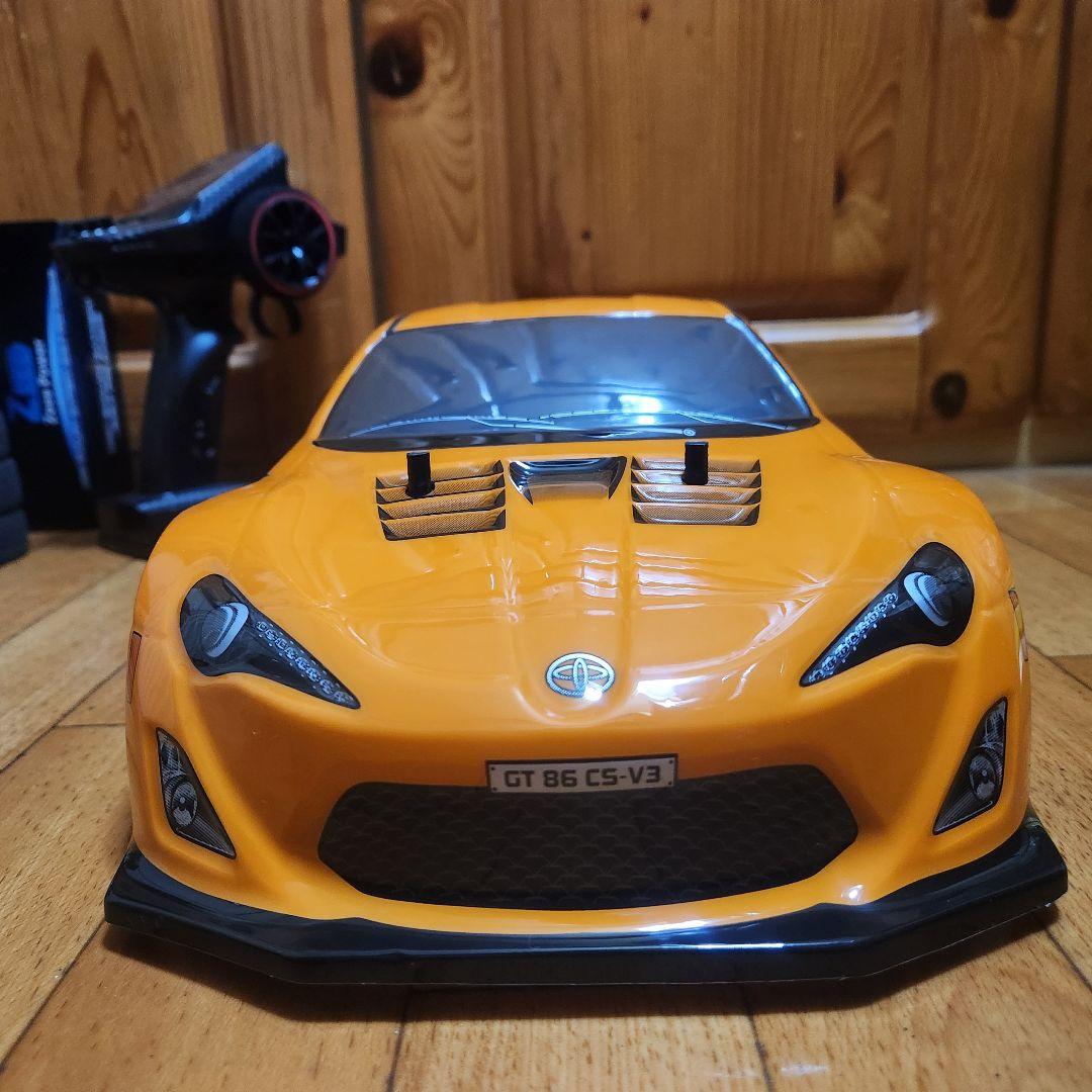 タミヤ ドリフト ラジコン フルセット　TT01　　橙色　86 ボディ　tt02