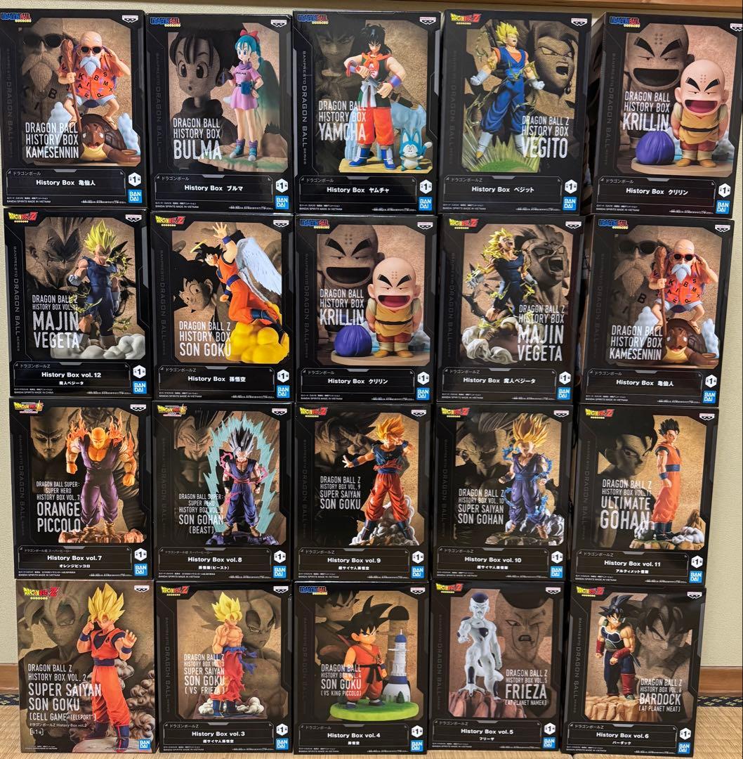 ドラゴンボールフィギュア　History Box 20点セット　まとめ売り ドラゴンボール History Box フィギュア 5個セット - メルカリ