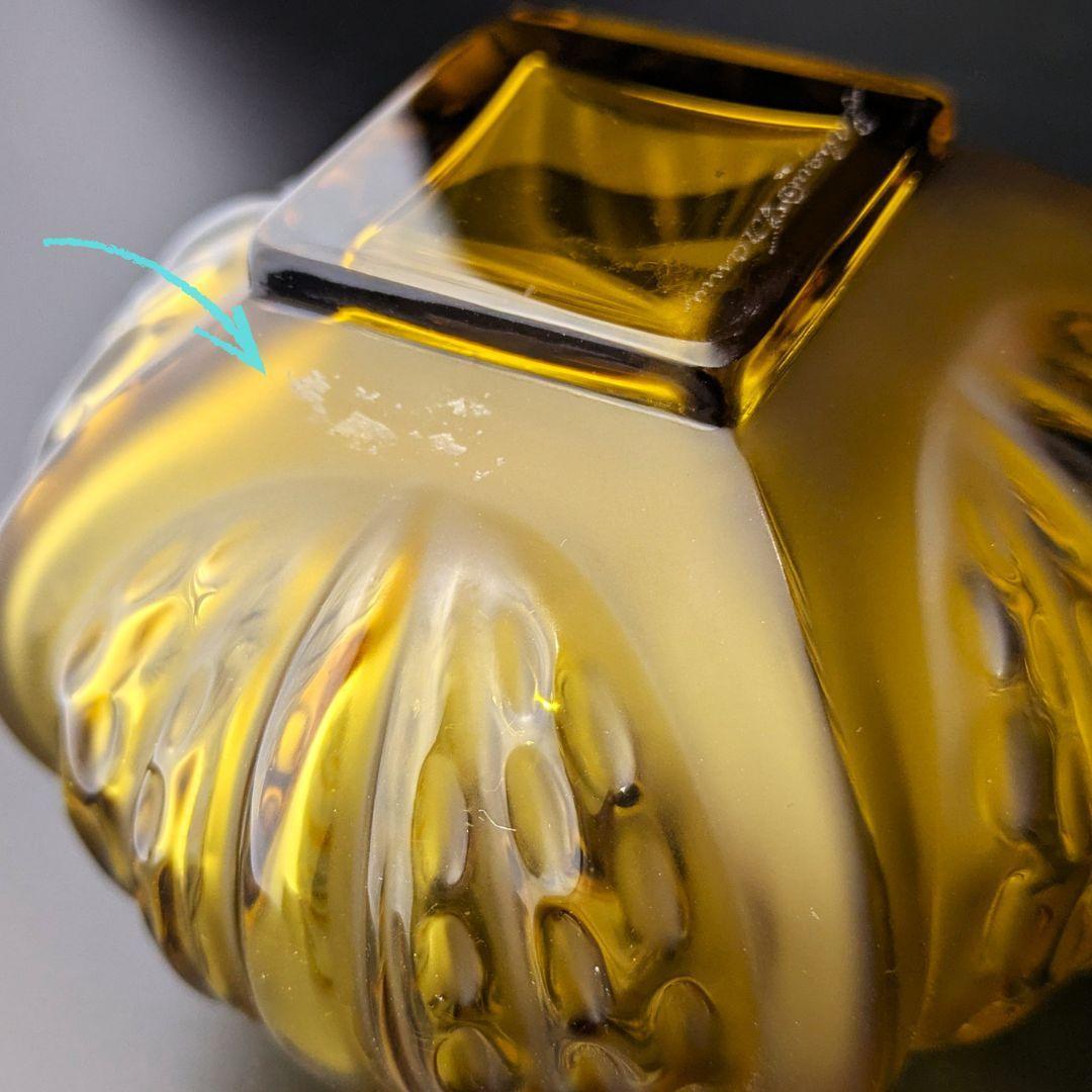 芸術的刺激に惹かれる☆ラリック ミラベル アンバー 13㎝ 香水瓶 箱付き