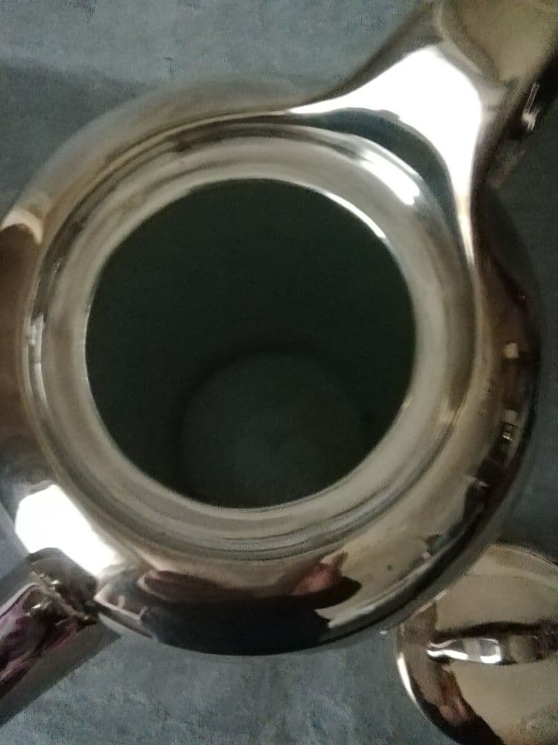 逸品 純銀巻ティーポット花図紋ラージポット アールデコ フリードリヒ