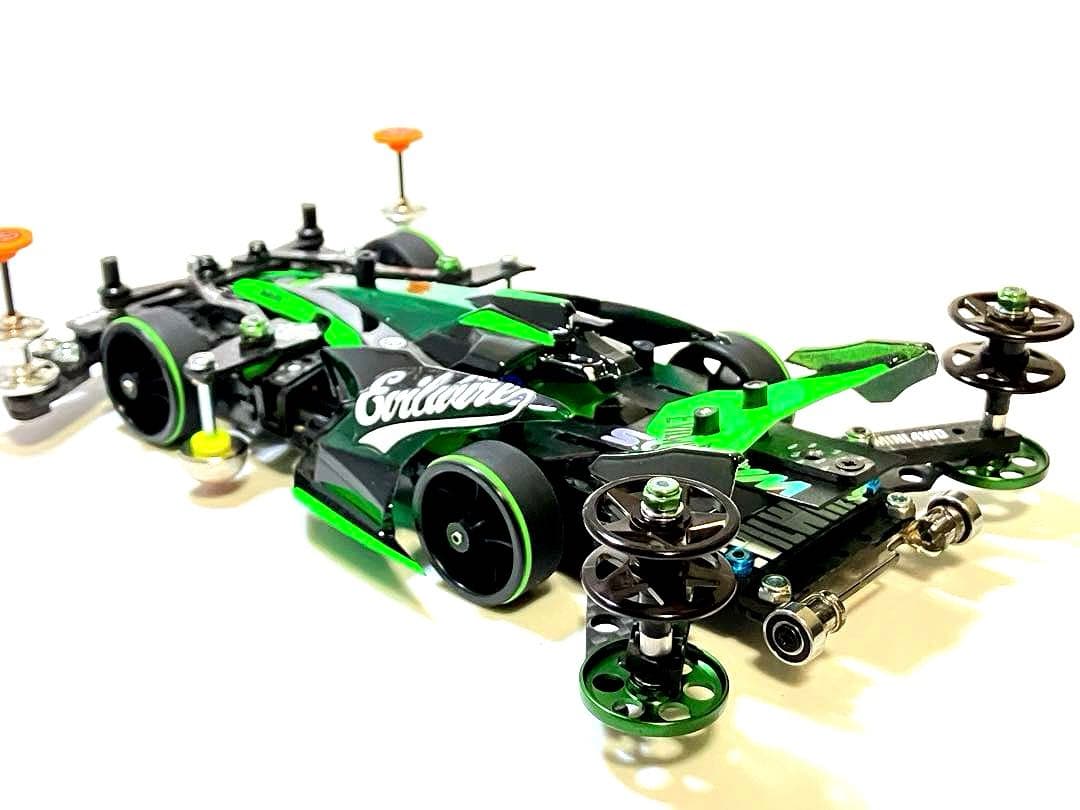 ミニ四駆 完成品 MSフレキ アバンテmk.Ⅲ アズール ミニ四駆 MSフレキ