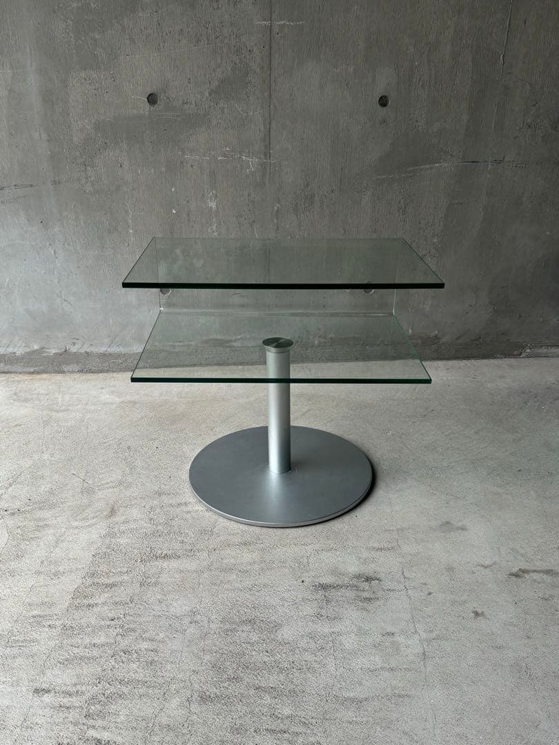 ガラストップサイドテーブル スペースエイジ ミッドセンチュリー