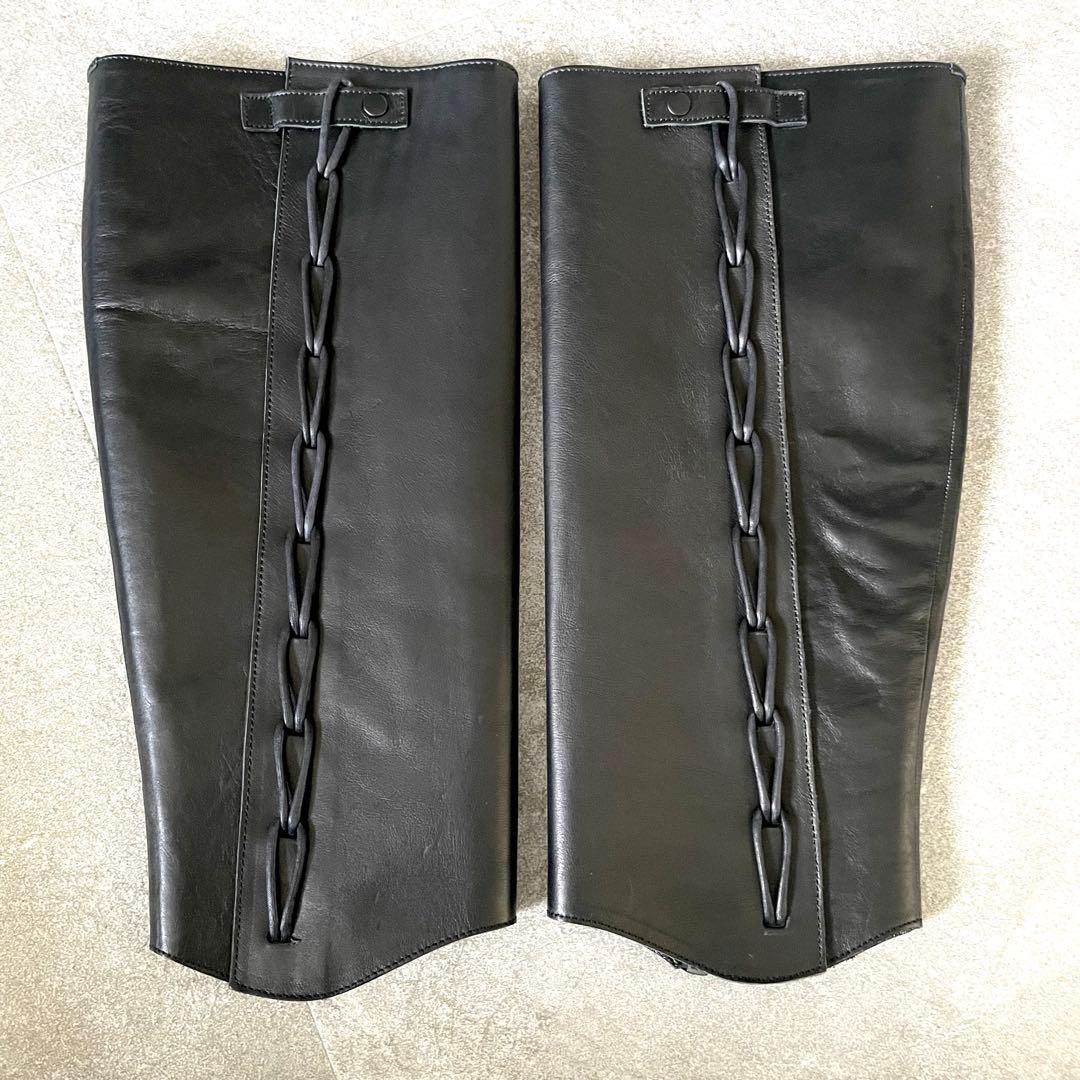 美品★ヨウジ　ヤマモト　レッグカバー　ブーツカバー　レザー