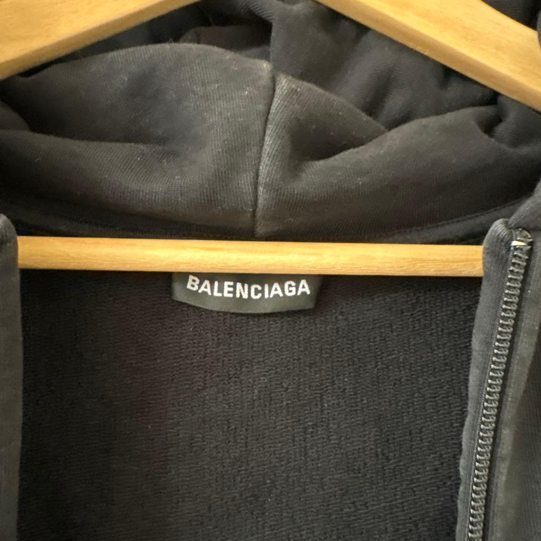 balenciaga ブラック フード付きパーカー、パンツ、セットアップ