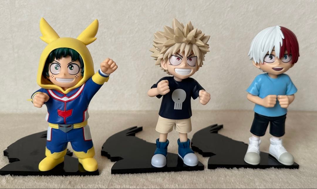 僕のヒーローアカデミアちあぴこフィギュア 緑谷出久 爆豪勝己 轟焦凍