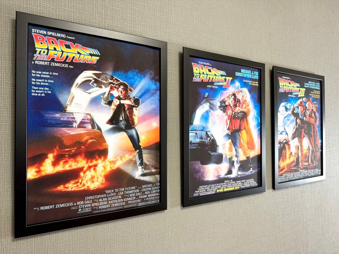 276.フレーム付きキャンバスアート　映画ポスター　バックトゥーザ・フューチャー