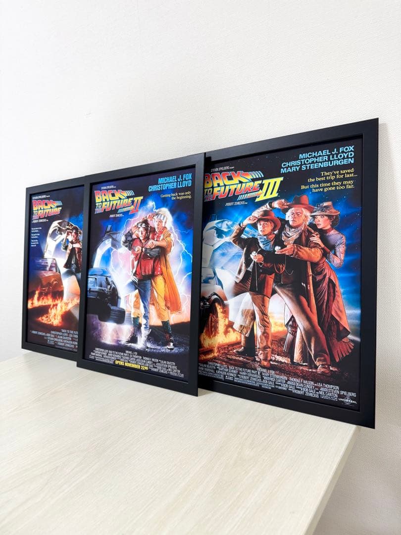 276.フレーム付きキャンバスアート　映画ポスター　バックトゥーザ・フューチャー